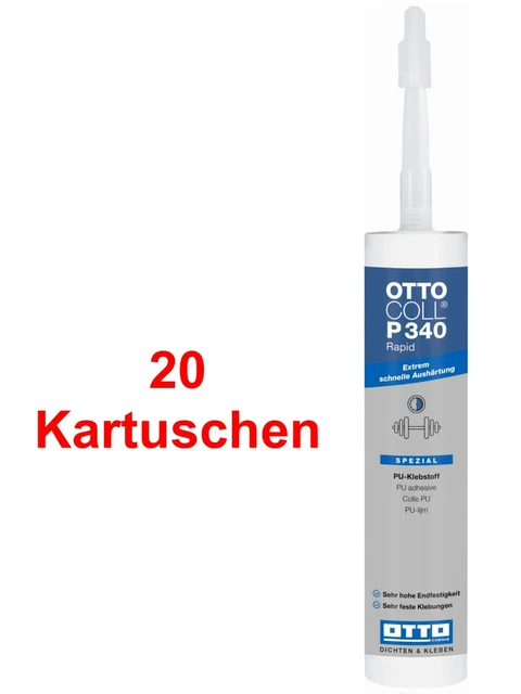 Ottocoll P340 Rapida 20x310ml Il Super Colla Forte Kraft Adesivo Montaggio