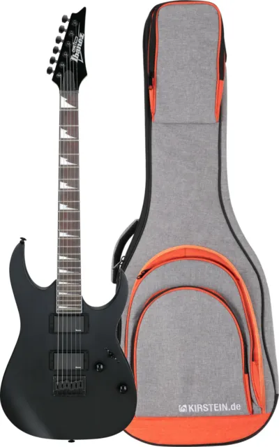 Ibanez GRG121DX-BKF E-Gitarre GIO Series Ahorn HT Black Flat schwarz Gigbag Set