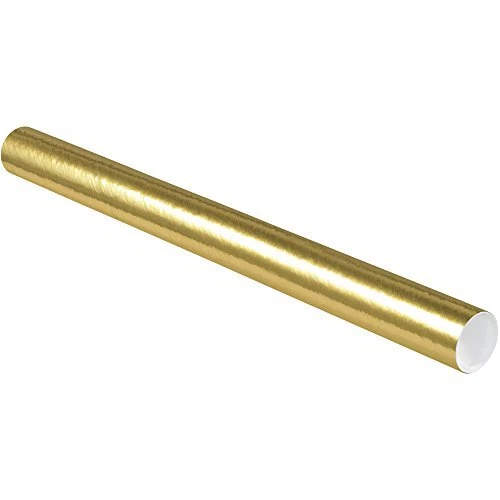Mailing Tubes with Caps 3" x 36" Gold 24/Case by Discount Shipping USA