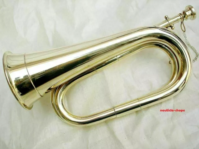 Bugle Nautical Messing Finish Signal Military Boy Scout Signalhorn Sound Horn