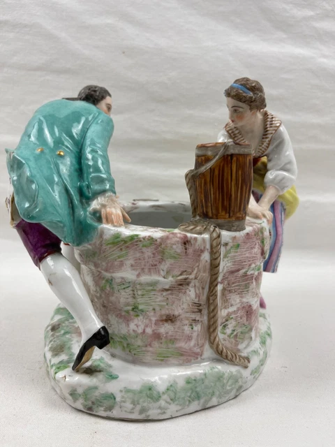 Groupe en porcelaine polychrome Allemande Dresden Saxe Meissen Sitzendorf ... 3