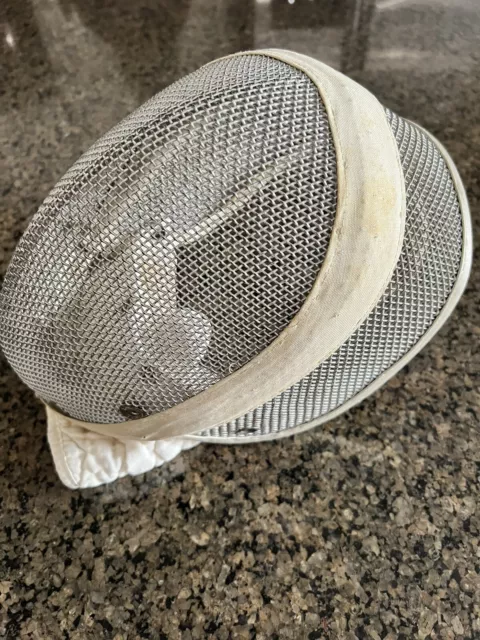 Vintage French Fencing Mask Caged Metal Helmet 2