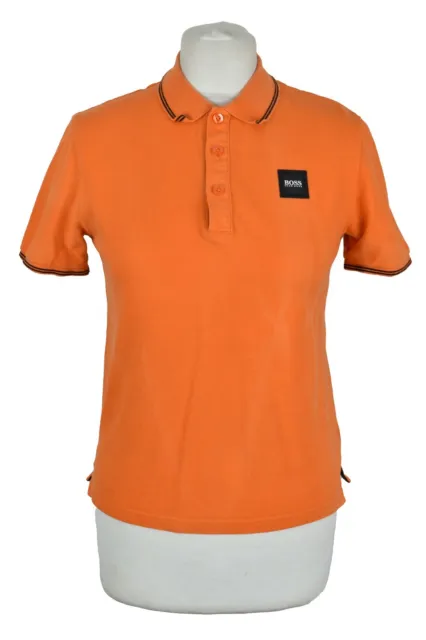 HUGO BOSS Orange Polo T-Shirt size 12-XS Boys Outerwear Outdoors Kids Junior