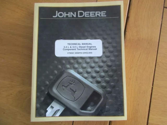 Technical Manual John Deere Powertech Ctm301 2.4 & 3.0 Diesel Engines 2004