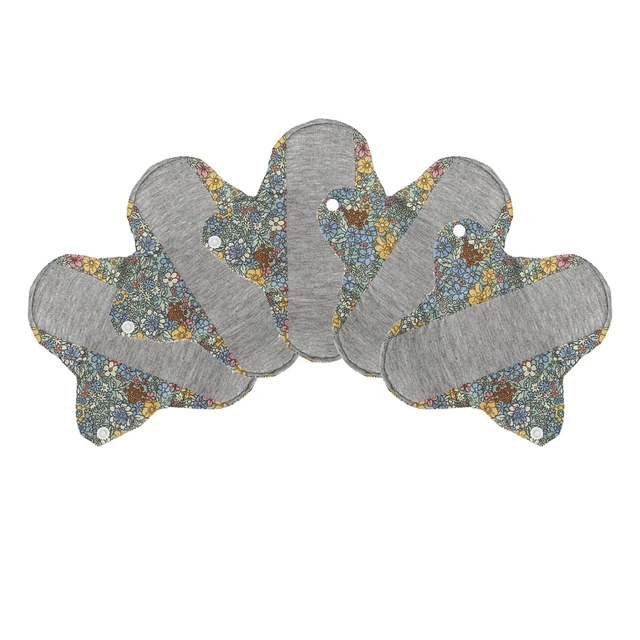(MSH0017)5pcs Reusable Menstrual Pads Pure Cotton Breathable With Exceptional