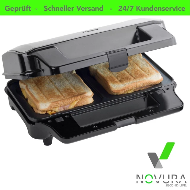 Bestron ASG90XXL Kontaktgrill 3 in 1, Grill/Sandwich/Waffel - B-Ware