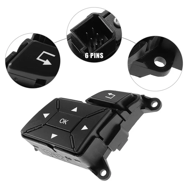 Boutons commutateurs menu de commande du volant premium pour Mercedes W204 X204