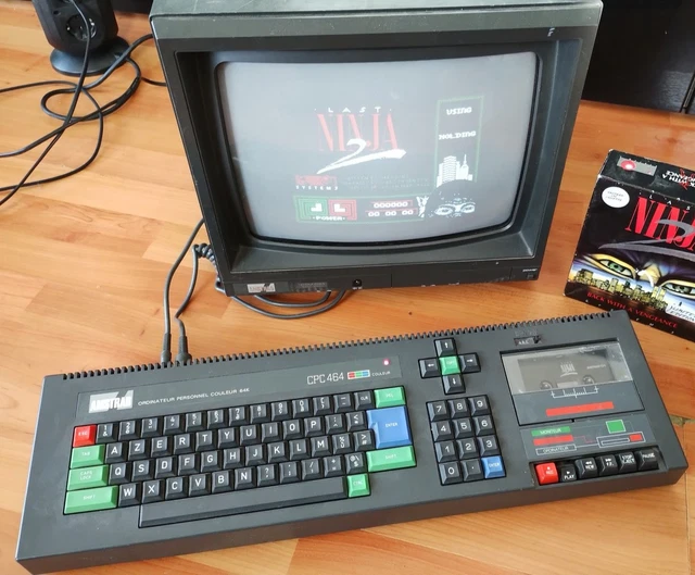 Clavier Amstrad CPC 6128 – AZERTY, Vintage, Pour Retrogaming, Fonctionne