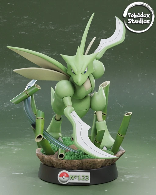 Figurine Pokemon Insécateur (Scyther), 204mm, unpainted unassembled 3D print
