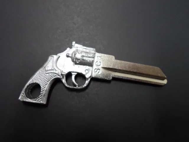 Cool Gun Key Revolver Full 3D Metal Mold Handgun Key Blank Schlage SC1 (ONE KEY)