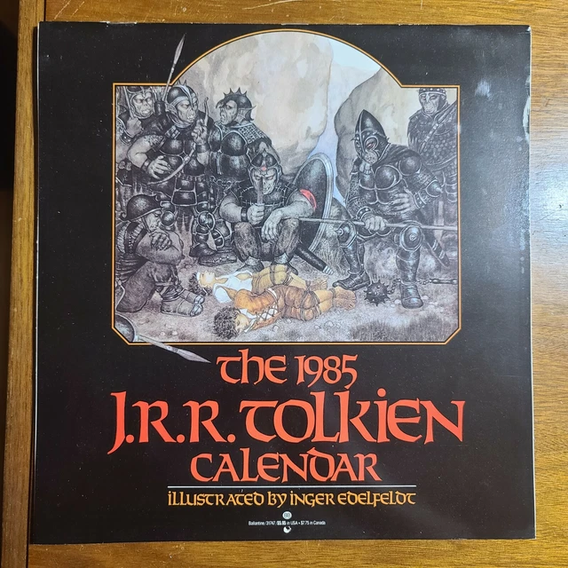 1985 JRR TOLKIEN Calendar Illustrated INGER EDELFELDT 29.99 PicClick