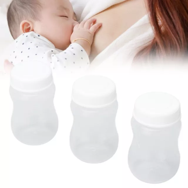 3PCS Milk Storage Cup PP Wide Mouth Sealed Breast Milk Storage