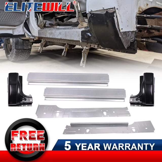 F250 Rocker Guard ROCKER PANELS CAB Corners For 99-16 Ford F250 F350 F450 2 Door Regular ...