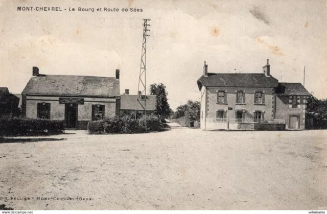 S5104 cpa 61 Mont Chevrel - le Bourg et Route de Sées