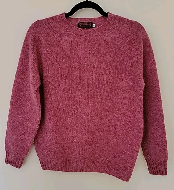 O'Connell's Scottish Shetland Wool Sweater Pink Womens Size S
