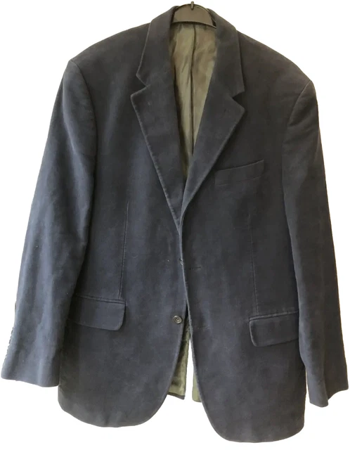 Giacca blazer casual Boden Smart da uomo 100% cotone blu - Large 42R