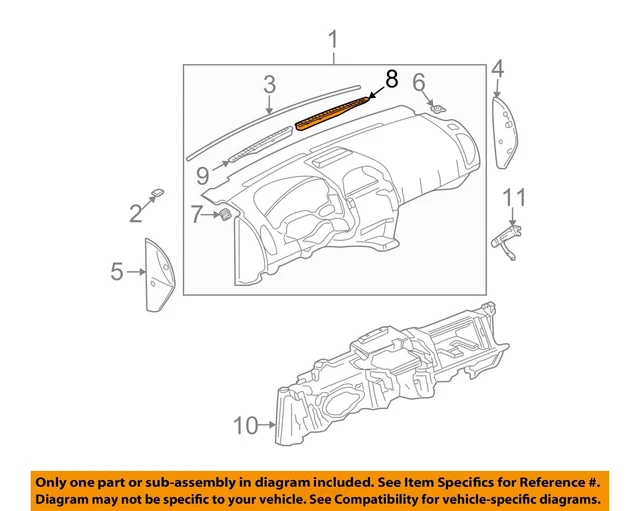 Saturn GM OEM Vue Dash Heater-Defroster Air Outlet Vent Grille Right 22712738