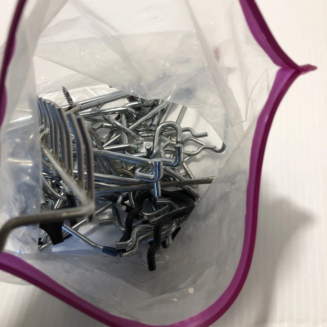 Huge Pegboard Hanger Lot Over 40+ Pieces All Different Sizes & Styles -