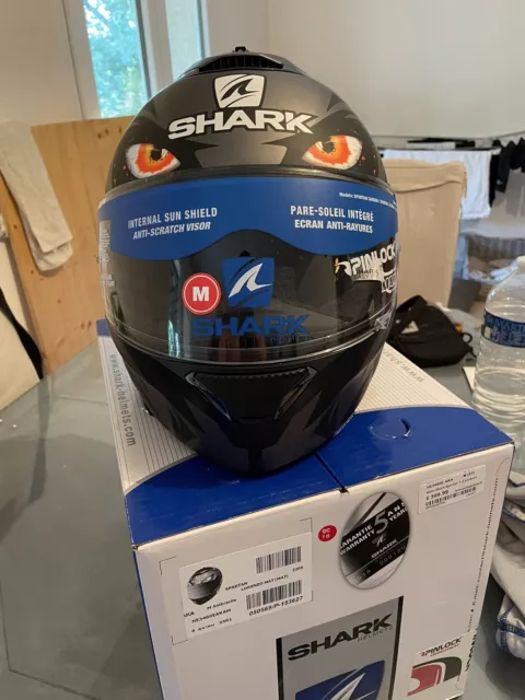 Casque Spartan Replica Lorenzo Austrian Gp Shark Noir Mat / Gris Mat