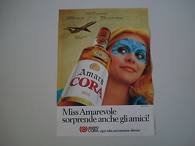 advertising Pubblicità 1977 AMARO CORA 