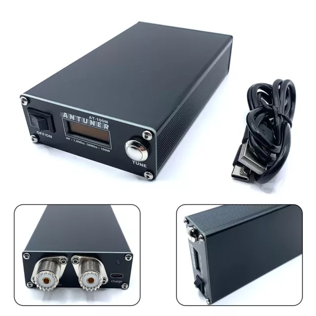 Professional AT100M 1 8mhz30mhz 100W Antenna Tuner with Enhanced Performance