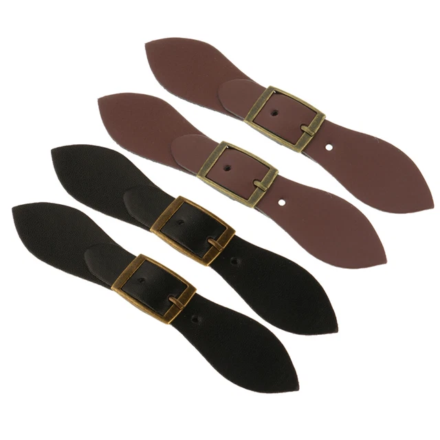 4 Stück Leder Schnalle Toggle Button Coat Jacke Duffle DIY Nähen Zubehör