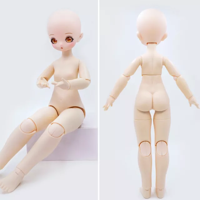1/4 BJD Doll Plastic Nude Doll 16 Inch Height Ball Jointed Doll without Outfits