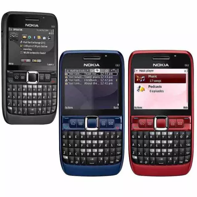 Original Unlocked Nokia E63 QWERTY Keypad Wifi 3G Camera 2MP  Mobile Bar Phone