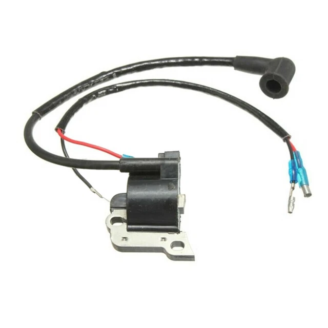 Bobine D'allumage Pour Tronçonneuse 2 Temps - Distance Entre Trous 52mm - Alliage Et Plastique Robuste - Remplacement Facile - 11