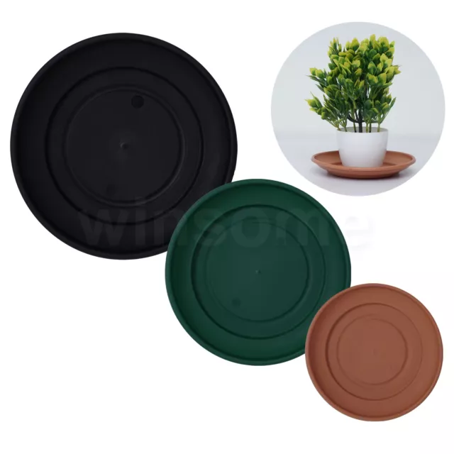 Plant Pots Saucers Round Plastic Planter Pot Saucer Heavy Duty Flower Water Tray