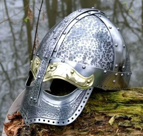 18GA SCA LARP Mittelalter Wikinger Baldur Helm Ritter Rüstung Helm Geschenk