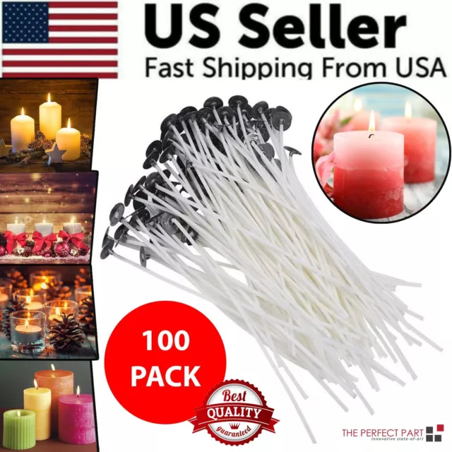 50/200 Candle Wicks 6 Inch Cotton Core Candle Making Supplies Pre