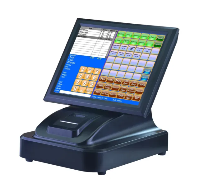 15 inch touch screen POS Cash Register with printer  inc POS software