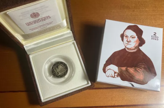 2 euro Vaticano PROOF 2023 - 500° Anniversario dalla morte del Perugino -