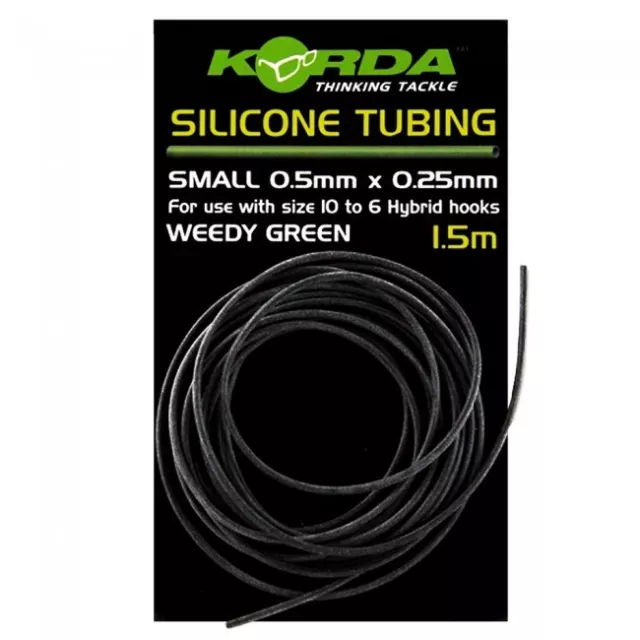 Korda Silicone Tube Hook sleeving *All Sizes Green & Brown*  PAY 1 POST