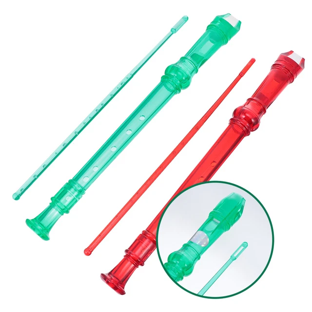 2 Set Clarinetto Sei Fori Resina ABS Flauto Cinese Dizi Red