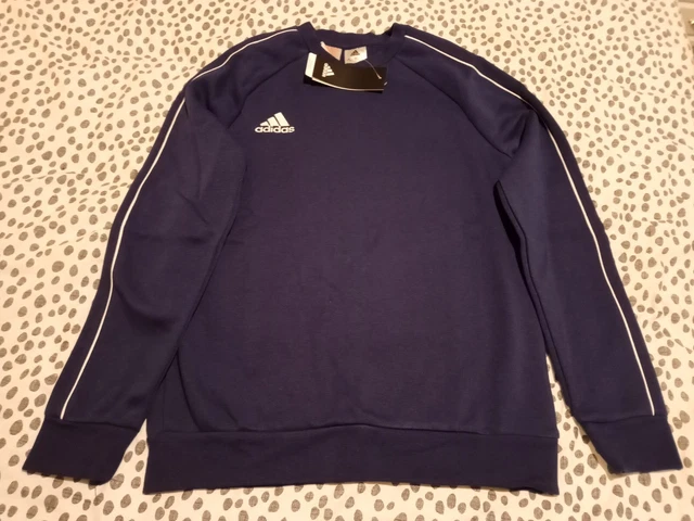 Felpa blu Adidas Core 18 - età 13/14 anni - nuova con etichette