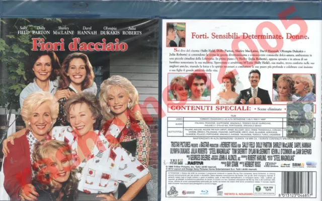 Blu-ray STEEL MAGNOLIAS FIORI D'ACCIAIO Sally Field Julia Roberts Region B/2 NEW