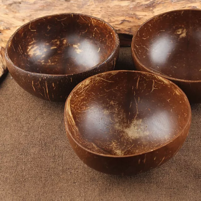 Ciotola in legno di cocco naturale eco-compatibile con gelato alla frutta ciotola in legnoB_H7
