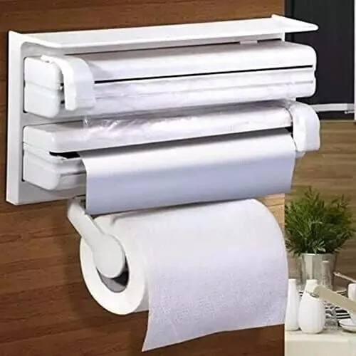Porta rotolo parete carta pellicola alluminio mensola dispenser cucina rotoli