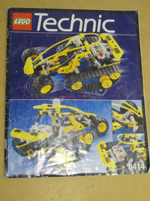 vecchio opuscolo con istruzioni di montaggio LEGO TECHNIC 8414 1997 manuale per 3
