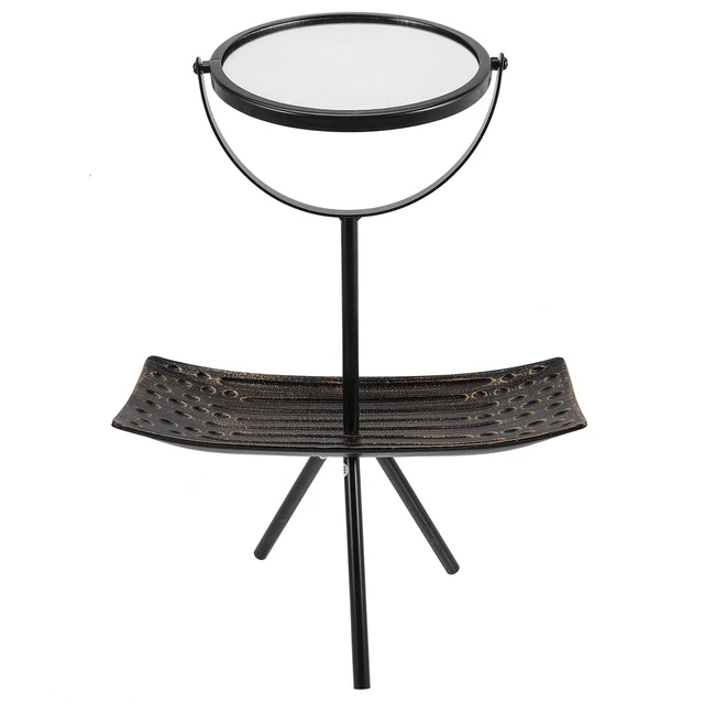 Retro-Spiegel-Geschenk Flip-Kosmetikspiegel Drehbarer Ständer Mädchen