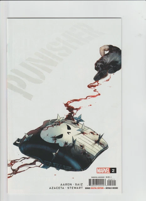 Punisher #2  JESUS SAIZ Cover Marvel 2022 2ND APPERENCE Apostles of War VF+