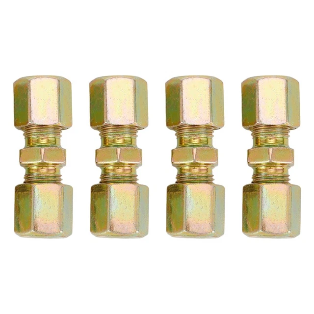 4 raccordi linea freno per tubo freno 4,75 mm senza connettori flangia