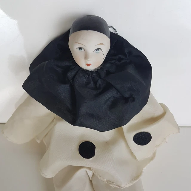 Ancienne Grande Poupée Figurine PIERROT LA LUNE Biscuit de Porcelaine Vintage | Rakuten