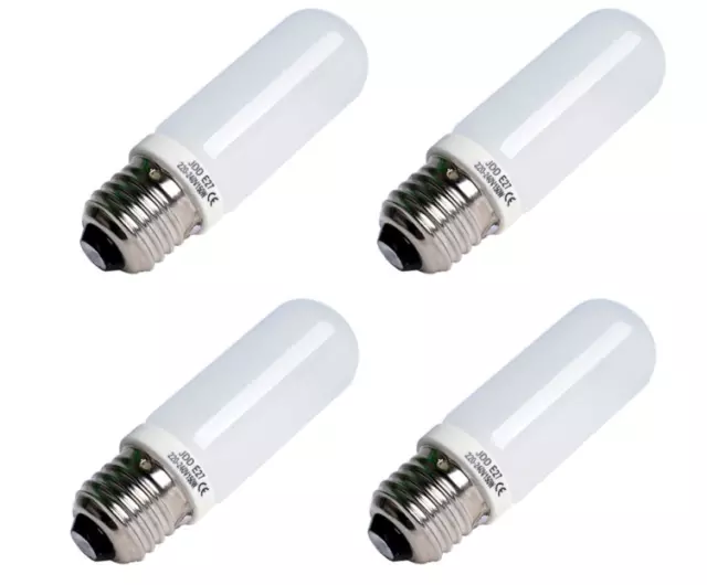 4 PCS JDD Photo Studio Flash Modeling Lighting Bulb 250W 150W 100W 75W 220V-240V