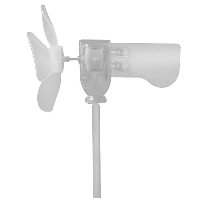 Mini Small Wind Generator Turbine Motor Set LED DIY Power Teaching Model.