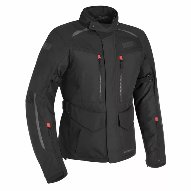 Oxford Continental Advanced CE Waterproof Motorcycle Jacket - Tech Black