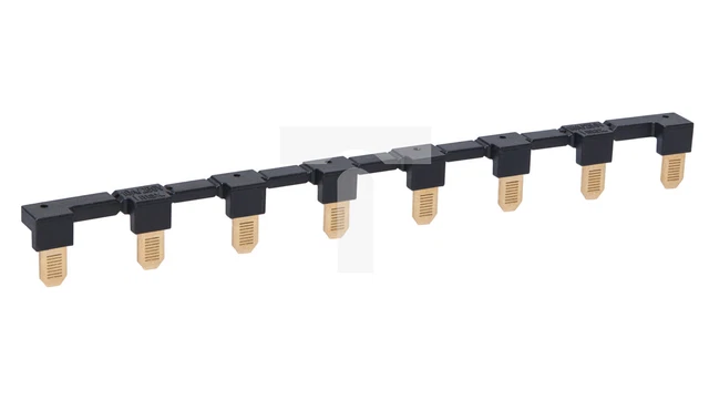 8-poliges schwarzes Brückenglied für GZP80-Sockel und PUSH-IN-Relais PI /T2DE