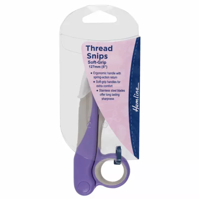 Empuñadura suave Hemline Thread Snips 127 mm 5 pulgadas